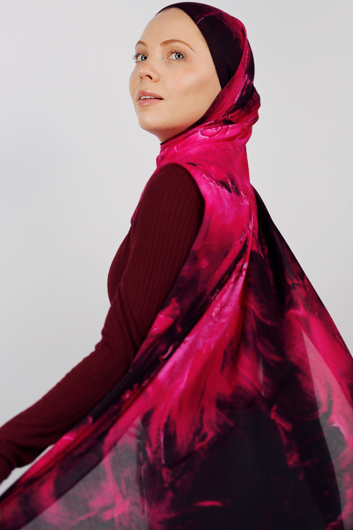 Modal Hijab - Electric Rose