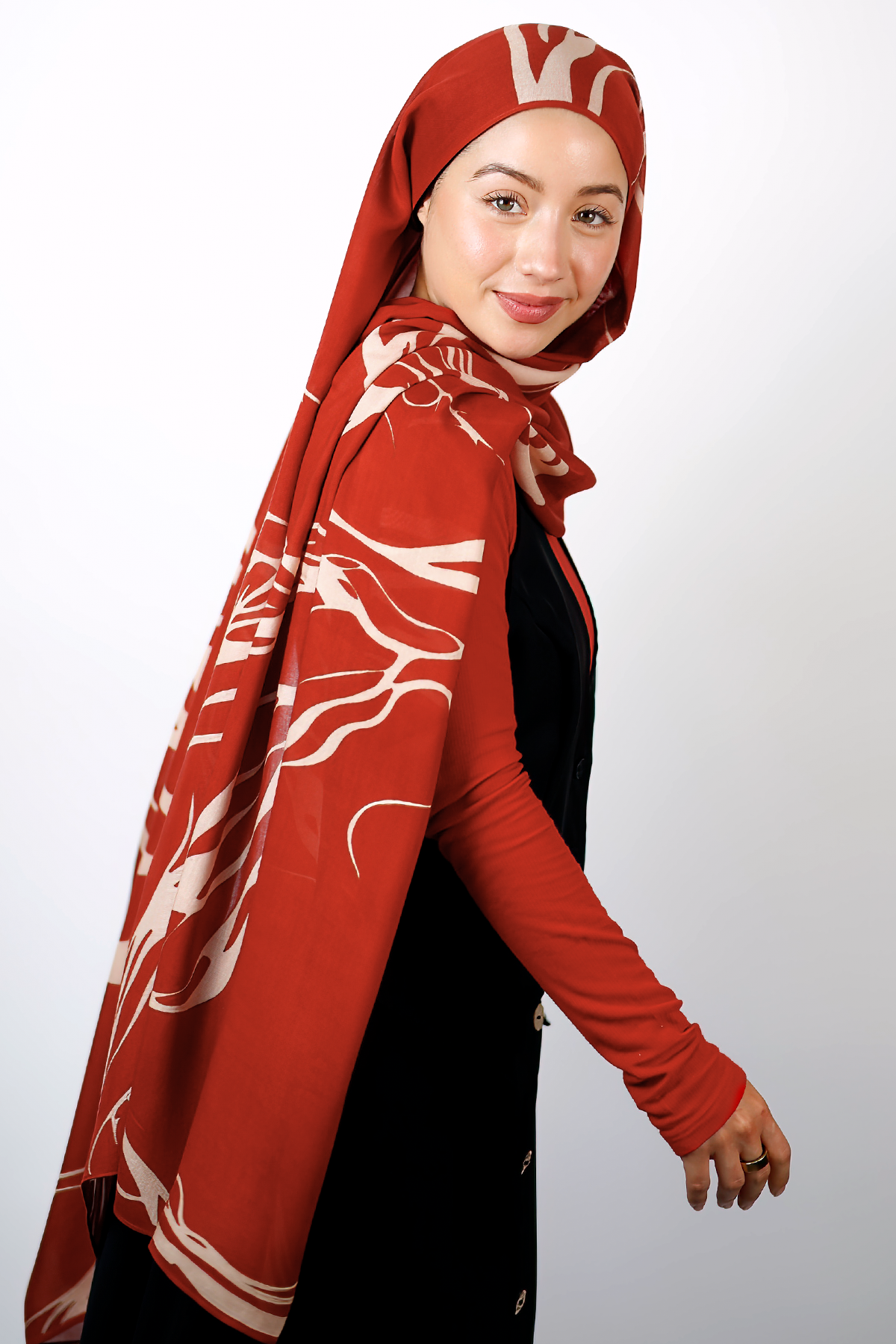 Modal Hijab - Rustic Terracotta