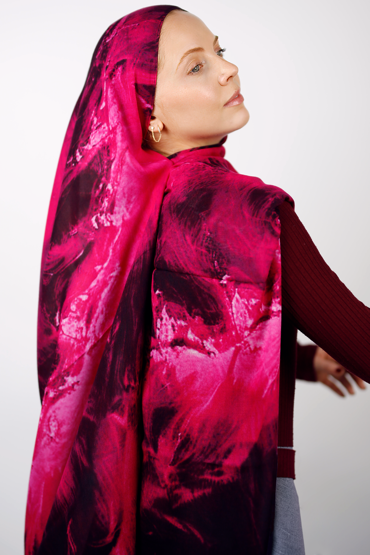 Modal Hijab - Electric Rose